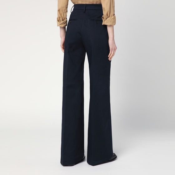 DEPARTMENT 5 Misa blue navy cotton wide trousers