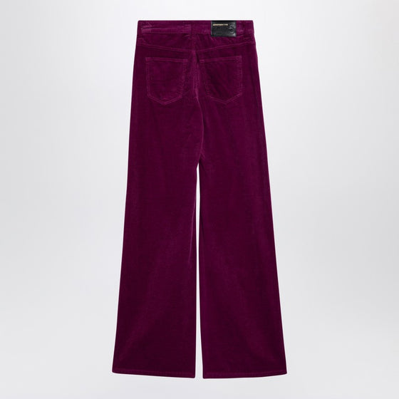 DEPARTMENT 5 Purple corduroy palazzo trousers