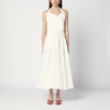 Patou Ivory dress with a bow on the back
