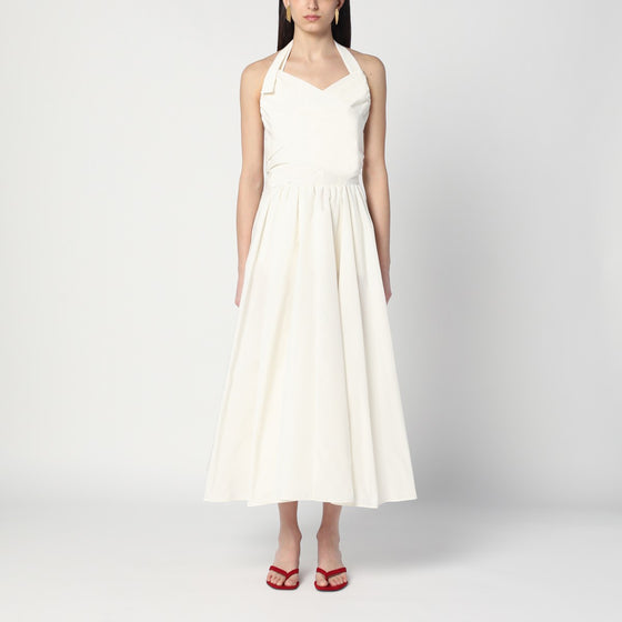 Patou Ivory dress with a bow on the back