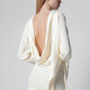 Francesco Murano White asymmetric silk-blend dress