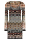 Missoni Chevron Lamé Dress