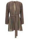 Missoni V-neck And Belt Dress