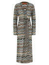 Missoni Chevron Lamé Cardigan