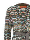 Missoni Chevron Lamé Cardigan
