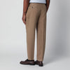 Santaniello Beige trousers in cotton and linen