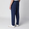 Santaniello Blue trousers in cotton and linen