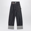 J.W. Anderson JW Anderson Workwear jeans in indigo denim with twisted turn-up