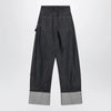 J.W. Anderson JW Anderson Workwear jeans in indigo denim with twisted turn-up