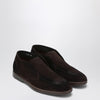 Doucal''s Lace-free desert boot in brown suede