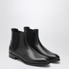 Doucal''s Black smooth leather ankle boots