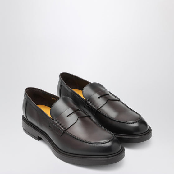 Doucal''s Dark brown penny loafer