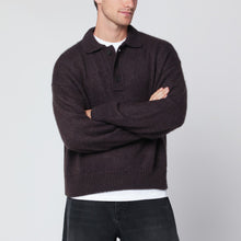  STUDIO NICHOLSON Brown mohair-blend sweater