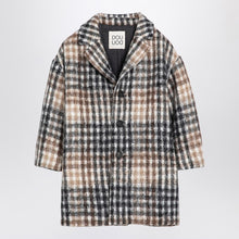  Douuod Hazelnut-coloured checked coat