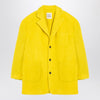 Douuod Yellow single-breasted coat in wool blend