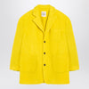 Douuod Yellow single-breasted coat in wool blend