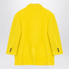Douuod Yellow single-breasted coat in wool blend