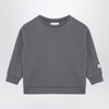 Douuod Grey cotton blend crew-neck sweatshirt