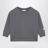 Douuod Grey cotton blend crew-neck sweatshirt