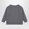 Douuod Grey cotton blend crew-neck sweatshirt