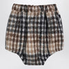 Douuod Camilla hazel-coloured checked shorts