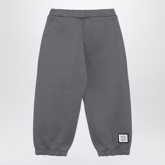 Douuod Grey cotton-blend jogging trousers
