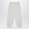 Douuod Ivory cotton-blend jogging trousers