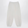 Douuod Ivory cotton-blend jogging trousers