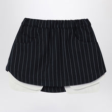  Douuod Navy blue pinstripe Grace skirt
