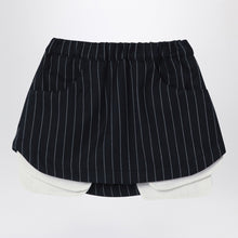  Douuod Navy blue pinstripe Grace skirt