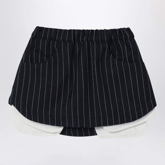 Douuod Navy blue pinstripe Grace skirt