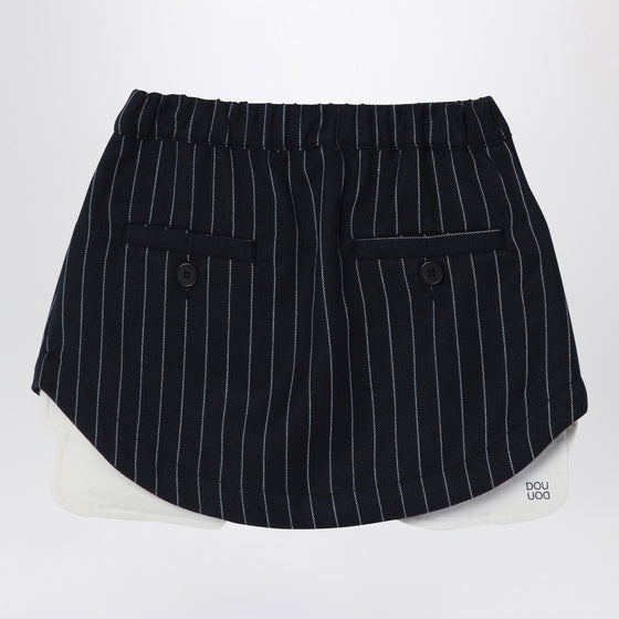 Douuod Navy blue pinstripe Grace skirt