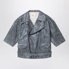 Douuod Over Calamita biker jacket grey in eco-leather