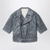 Douuod Over Calamita biker jacket grey in eco-leather
