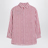 Douuod Striped shirt white/red in linen