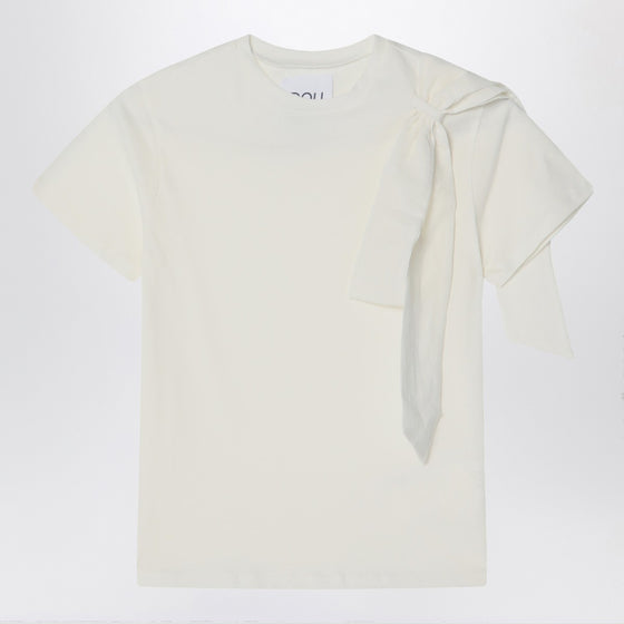 Douuod Ivory t-shirt with bow