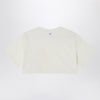 Douuod Ivory cropped t-shirt in cotton