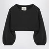 Douuod Cropped sweatshirt in black cotton