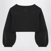 Douuod Cropped sweatshirt in black cotton