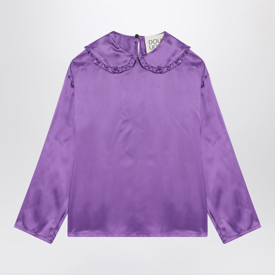 Douuod Purple satin blouse