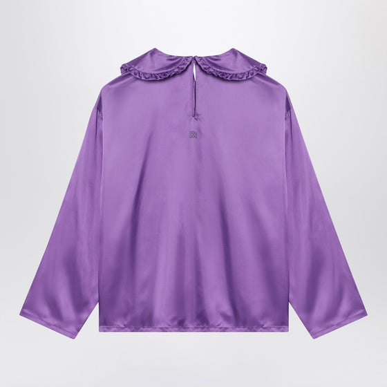 Douuod Purple satin blouse