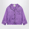 Douuod Purple satin pyjama shirt