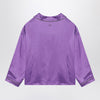 Douuod Purple satin pyjama shirt