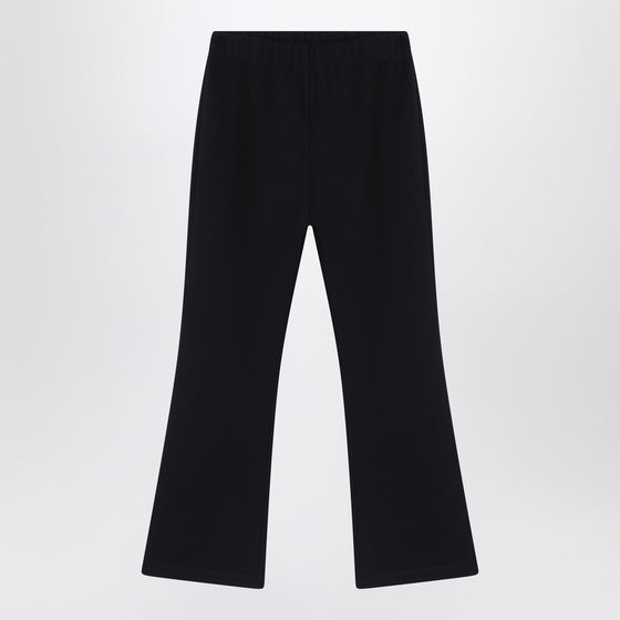 Douuod Black trousers with logo patch