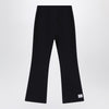 Douuod Black trousers with logo patch