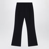 Douuod Black trousers with logo patch