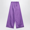 Douuod Purple satin pyjama trousers