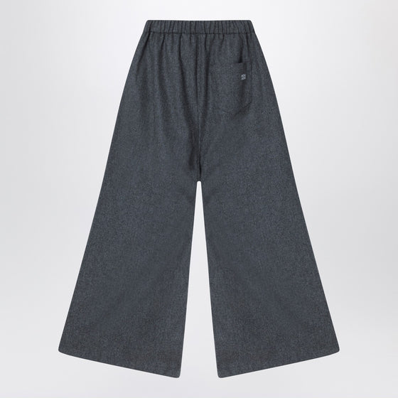 Douuod Gray wool-blend trousers