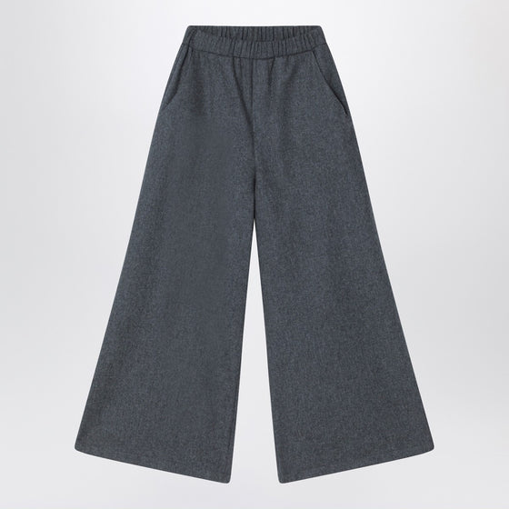Douuod Gray wool-blend trousers