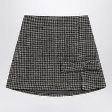  Douuod Ebony/beige checked wool Nicaragua skirt